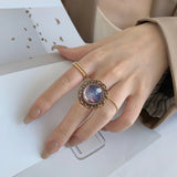 DIY Finger Ring Making Kits, with Transparent Glass Cabochons, Vintage Adjustable Iron & Brass Finger Ring Components Alloy Cabochon Bezel Setting, Antique Bronze, Size: 7, Inner Diameter: 17mm, 11pcs/set