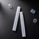 Plastic Spray Bottle, Frosted, Portable Refillable Makeup Sprayer Bottle, White, 11.9x1.55cm,  capacity: 10ml
