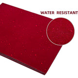Jewelry Flocking Cloth, Self-adhesive Fabric, Plastic Skin Packing, Red, 40x28.9~29cm, 12pcs/set