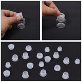 50Pcs 5 Style Plastic Wine Bottle Stopper, Pull Ring Bottle Plugs, Column, for DIY Personalized Bottle Stopper Accessories, White, 10.5~15x17~23.5mm, 10pcs/style