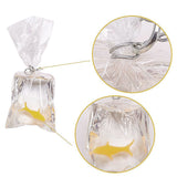 12Pcs Resin Pendants, Goldfish Water Bag Shape, Yellow, 54.5x23.5x10.5mm, Hole: 2.5mm, 12pcs