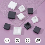 20Pcs 4 Style Plastic Furniture Leg Pipe Hole Plugs, Table Chair Feet Insert End Caps, for Glide Protection, Square, Mixed Color, 30~40x30~40x17.5~18mm, 5pcs/style
