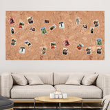 Cork Self-adhesive Wall Decorate, Square, Tan, 300x300x3mm, 4Sheets