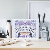 Self-Adhesive Silk Screen Printing Stencil, for Painting on Wood, DIY Decoration T-Shirt Fabric, Turquoise, Letter, 280x220mm