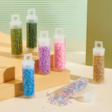 30Pcs Plastic Bead Containers, Bottle, For Seed Beads Storage, Clear, 6.8x1.9cm, Hole: 6mm, Inner Diameter: 1.75cm, Capacity: 10ml(0.34fl. oz)