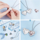 3Pcs 304 Stainless Steel Diffuser Locket Pendants, with Rhinestone, Heart, Crystal, Golden, 22.5x19x6mm, Hole: 9x5mm, Inner Size: 14x11mm