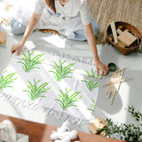 PET Hollow Out Drawing Painting Stencils, for DIY Scrapbook, Photo Album, Grass Pattern, 30x30cm