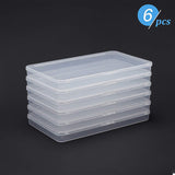 Transparent Plastic Storage Box, for Disposable Face Mouth Cover, Portable Rectangle Dust-proof Mouth Face Cover Storage Containers, Clear, 18.9x11.2x1.7cm