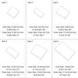 Kraft Paper Folding Box, Drawer Box, Rectangle, Black, 12.8x10.8x4.2cm, 20pcs/set
