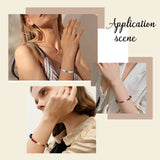 DIY Stretch Bracelets Making Kits, Including Gemstone Beads, 100Pcs 2 Colors Iron Spacer Beads, 1 Roll Elastic Crystal Thread and 1Pc Steel Scissors, Mixed Color, 6mm, Hole: 0.8mm