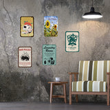 Rectangle Metal Iron Sign Poster, for Home Wall Decoration, Food Pattern, 200x300x0.5mm