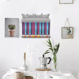 Fashion Iron Medal Hanger Holder Display Wall Rack, 20 Hooks, with Screws, Word Dream believe achieve NEVER GIVE UP, Silver Color Plated, 132x400mm