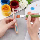 Natural Wood Baseball Bat Home Display Decorations, BurlyWood, 15.1x0.8~1.5cm