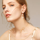 DIY Sun & Moon & Star Earring Making Finding Kit, Including Brass Link Connectors & Charms, Iron Earring Hooks, Golden & Light Gold, 96Pcs/box