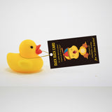 50Pcs Paper Card, Greeting Card, Duck Theme Card, Rectangle, Word, 87.5x50mm