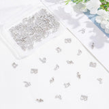 Alloy Cabochons, Musical Note, For UV Resin Filler, Epoxy Resin Jewelry Making, Platinum, 90pcs/box