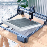 Galvanized Honeycomb Laser Bed Working Table, for Laser Engraver Cutting Machine Accessories for Protecting Table, Fast Heat Dissipation, Double Accurate Scale, Platinum, 300x200x22mm, Hole: 9.5mm