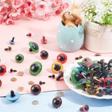 Craft Plastic Doll Eyes Stuffed Toy Eyes, Mixed Color, 8~30mm, 12 style, 4pairs/style, 48 pairs