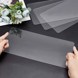 4Pcs Rectangle Acrylic Sheet, for Craft Projects, Signs, DIY Projects, Clear, 15x30x0.1cm