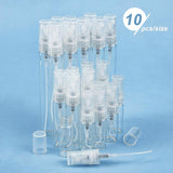 30Pcs 3ml 5ml 10ml Glass Spray Bottle with PP Plastic Lid, 2Pcs Plastic Funnel Hopper and 4Pcs 2ml Transfer Graduated Pipettes,  for Essential Oil, Perfume Making, Clear