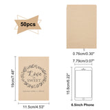 Paper Bags, for Party, Birthday, Wedding and Party Celebrations, Rectangle, Peru, 19x11.5x0.76cm, 50pcs/bag