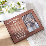 MDF Photo Frames, for Tabletop Display Photo Frame, Rectangle with Word, Butterfly Pattern, 195x254x12mm