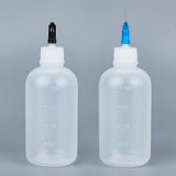 Plastic Glue Bottles, with Bottle Stoppers, Fluid Precision Blunt Needle Dispense Tips and Funnel Hopper, Mixed Color, 10.8x4.3cm, Capacity: 100ml