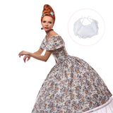 Cloth Victorian Pannier, Bustle Pads, Garment Accessories, Moon, White, 1585mm