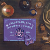 Pendulum Dowsing Divination Board Set, Wooden Spirit Board Black Talking Board Game for Spirit Hunt Birthday Party Supplies with Planchette, Octopus Pattern, 300x210x5mm, 2pcs/set