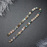 Natural Abalone Shell/Paua Shell Beads, Flat Round, 8x3mm, Hole: 0.5mm, 30pcs/box