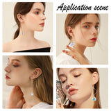 DIY Dangle Earring Making Kits, Including Round Glass Globe Beads, Plastic Bead Cap Pendant Bails, Brass Earring Hooks, Platinum & Golden, Globe Beads: 18mm, Hole: 3mm, 40pcs/box