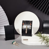 Plastic Necklace Display Stand, Black, 7x10.2cm