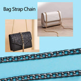Bag Strap Chains, Iron Curb Link Chains, with Swivel Lobster Claw Clasps, Gunmetal, 47.2 inch(120cm), 1 strand/box