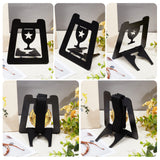 Iron Medal Display Stand, Medal Holder, Trapezoid with Trophy Pattern, Black, 128x118.5x2mm