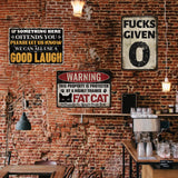 Vintage Metal Tin Sign, Iron Wall Decor for Bars, Restaurants, Cafes Pubs, Rectangle with Good Laugh, 300x200x0.5mm