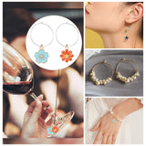 DIY Wine Glass Decoration Making Kits, Including 20Pcs 20 Style Alloy Enamel Pendants, 20Pcs Brass Wine Glass Charm Rings and 40Pcs Iron Jump Rings, Mixed Color, Pendant: 1pc/style