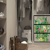 3 Sheets 3 Styles PVC Waterproof Decorative Stickers, Self Adhesive Decals for Furniture Decoration, Leaf, 300x150mm, 1 sheet/style