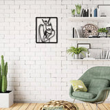 Iron Wall Signs, Metal Art Wall Decoration, for Living Room, Home, Office, Garden, Kitchen, Hotel, Balcony, Human Pattern, 300x250x1mm