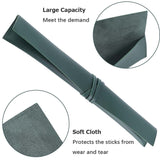 PU Leather Drumstick Storage Pouch, Drumstick Sleeve, Dark Slate Gray, 435x60x34mm
