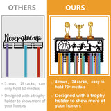 Rectangle Iron Medal Hanger Holder, with Screws & Anchor Plug & Nut & Shim Ring, Basketball, 200x400mm & 100x400x15mm