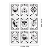 Custom PVC Plastic Clear Stamps, for DIY Scrapbooking, Photo Album Decorative, Cards Making, Moon, 160x110x3mm