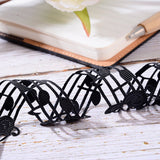 Hollow Lace Embossing Ribbon Tape DIY Sewing Wedding Decoration Accessories, Music Note, Black, 30mm