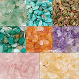 Natural & Synthetic Mixed Gemston Chip Beads, No Hole/Undrilled, 2~8x2~4mm, 8 materials, 27g/material, 216g/box