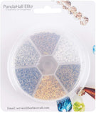 Iron Split Rings Sets, Mixed Color, 4x0.7mm, about 3.3mm inner diameter, about 1700pcs/box