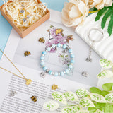 150Pcs 3 Colors Alloy Charms, Book, Mixed Color, 11x12x3.5mm, Hole: 2mm, 50pcs/color