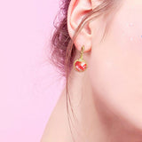 DIY EarringMaking, Brass Leverback Earring Findings and Clear Glass Cabochons, Mixed Color, 110x70x30mm