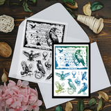Raven Flower Clear Stamps