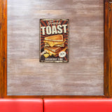 Vintage Metal Tin Sign, Iron Wall Decor for Bars, Restaurants, Cafe Pubs, Rectangle, Food, 300x200x0.5mm