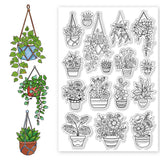 Potted Plant Clear Stamps