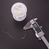 0.8mm Crystal Polyester Threads Transparent Jewelry Bracelet Beading Wire Cords, 100m/Roll